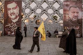 Funeral Of Senior Guards Adviser - Tehran