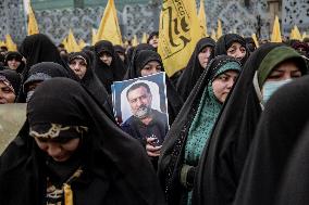 Funeral Of Senior Guards Adviser - Tehran