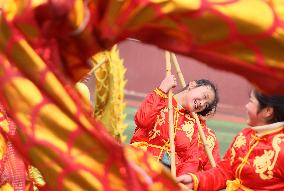 A Traditional Dragon Dance in Hefei