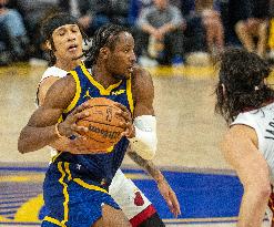 (SP)U.S.-SAN FRANCISCO-BASKETBALL-NBA-HEAT VS WARRIORS