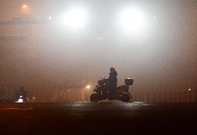 A Fog-shrouded Street in Fuyang