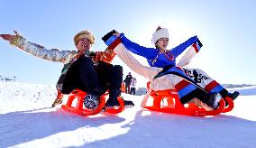 An Ice And Snow Sports Ground in Zhangye