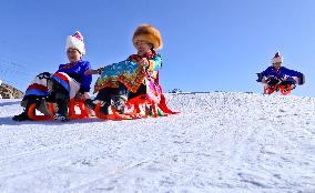 An Ice And Snow Sports Ground in Zhangye