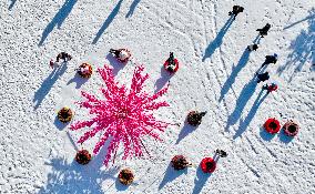 An Ice And Snow Sports Ground in Zhangye