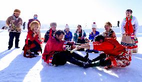 An Ice And Snow Sports Ground in Zhangye