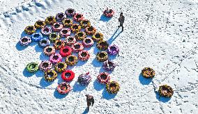 An Ice And Snow Sports Ground in Zhangye