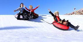 An Ice And Snow Sports Ground in Zhangye