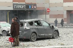 Shopping mall in Dnipro damaged in Russian missile strike