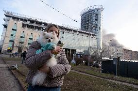 Kyiv after Russian missile attack on December 29, 2023