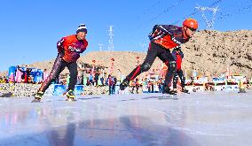 An Ice And Snow Sports Ground in Zhangye