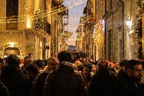 Christmas Celebrations In L'Aquila, Italy