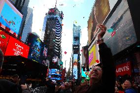 New Year's Eve Confetti Test - NYC