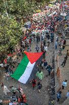 Protest Against Israeli Attacks On Gaza In Bangladesh