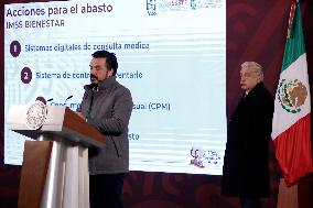 Andres Manuel Lopez Obrador, President Of Mexico, Announces The Start Of Operations Of The Mega Wellbeing Pharmacy