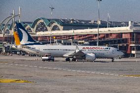 AnadoluJet Boeing 737MAX At Istanbul Sabiha Gökçen International Airport