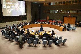 U.N. Security Council meeting over Middle East