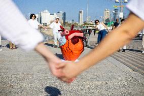 A Display For Peace In Jaffa - Israel