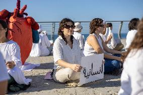 A Display For Peace In Jaffa - Israel