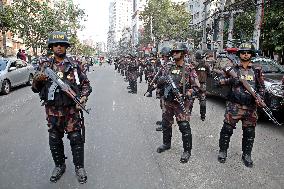 Bangladesh Security Guard For The Upcoming 12th General Election - Dhaka