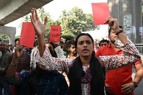 Protest Against The Upcoming 2024 General Elections In Dhaka