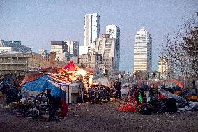 Homeless encampments in Edmonton - Canada