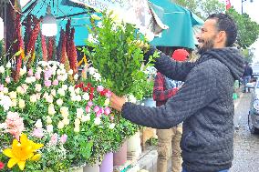 TUNISIA-TUNIS-NEW YEAR-FLOWER VENDORS