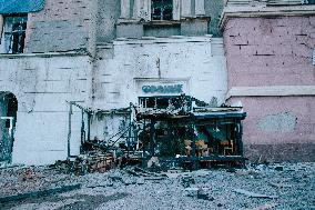 Consequences Of The Missile Attack On Kharkiv