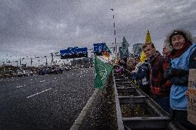 Extinction Rebellion Blocks The Highway In Amsterdam