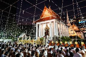 People Celebrate New Year's In Bangkok.