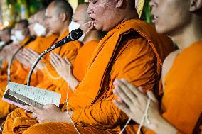 People Celebrate New Year's In Bangkok.