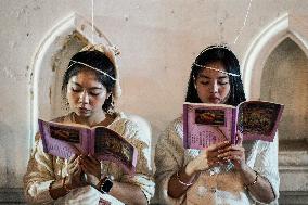 People Celebrate New Year's In Bangkok.