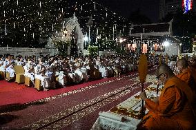 People Celebrate New Year's In Bangkok.