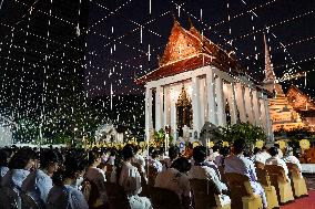 People Celebrate New Year's In Bangkok.