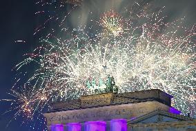 GERMANY-BERLIN-FIREWORKS-NEW YEAR-CELEBRATION