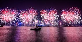 CHINA-HONG KONG-NEW YEAR-FIREWORKS (CN)