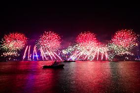 CHINA-HONG KONG-NEW YEAR-FIREWORKS (CN)