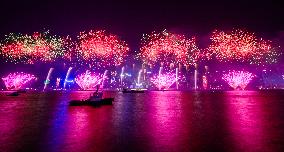 CHINA-HONG KONG-NEW YEAR-FIREWORKS (CN)