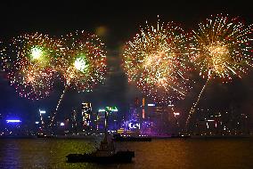 CHINA-HONG KONG-NEW YEAR-FIREWORKS (CN)