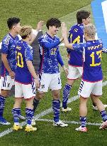 Football: Friendly between Japan and Thailand