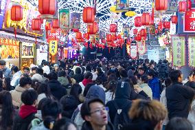 People Gather To Welcome The New Year in Jinan