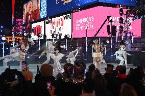Tyla Performs In Times Square At New Year's Eve 2024