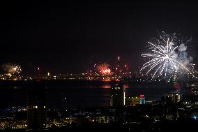 New Year's Fireworks In Cyprus