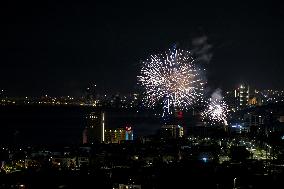New Year's Fireworks In Cyprus