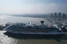 The First Chinese-made Large Cruise Ship Adora Cruises Maiden Voyage