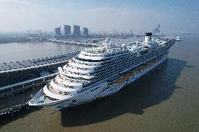 The First Chinese-made Large Cruise Ship Adora Cruises Maiden Voyage