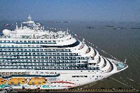 The First Chinese-made Large Cruise Ship Adora Cruises Maiden Voyage