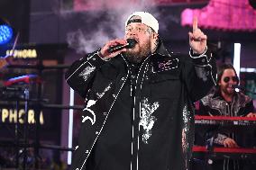 Jelly Roll Performs In Times Square For New Year's Eve 2024