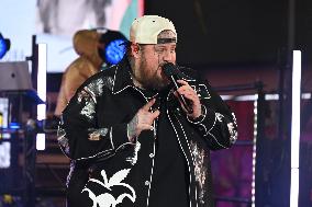 Jelly Roll Performs In Times Square For New Year's Eve 2024