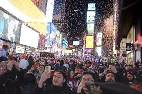 Countdown event in NY's Times Square