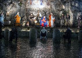 Pope Francis Visits The Nativity Scene - Vatican